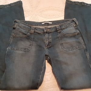 MAVI Jeans Romy low rise flare jeans in light blue size 33/34